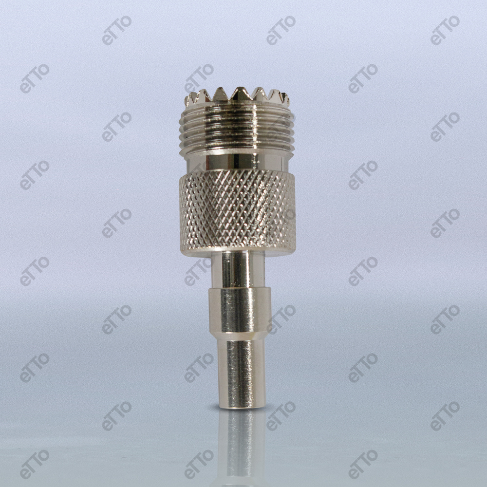 کانکتور PL مادگی به کابل RG58 پرسی