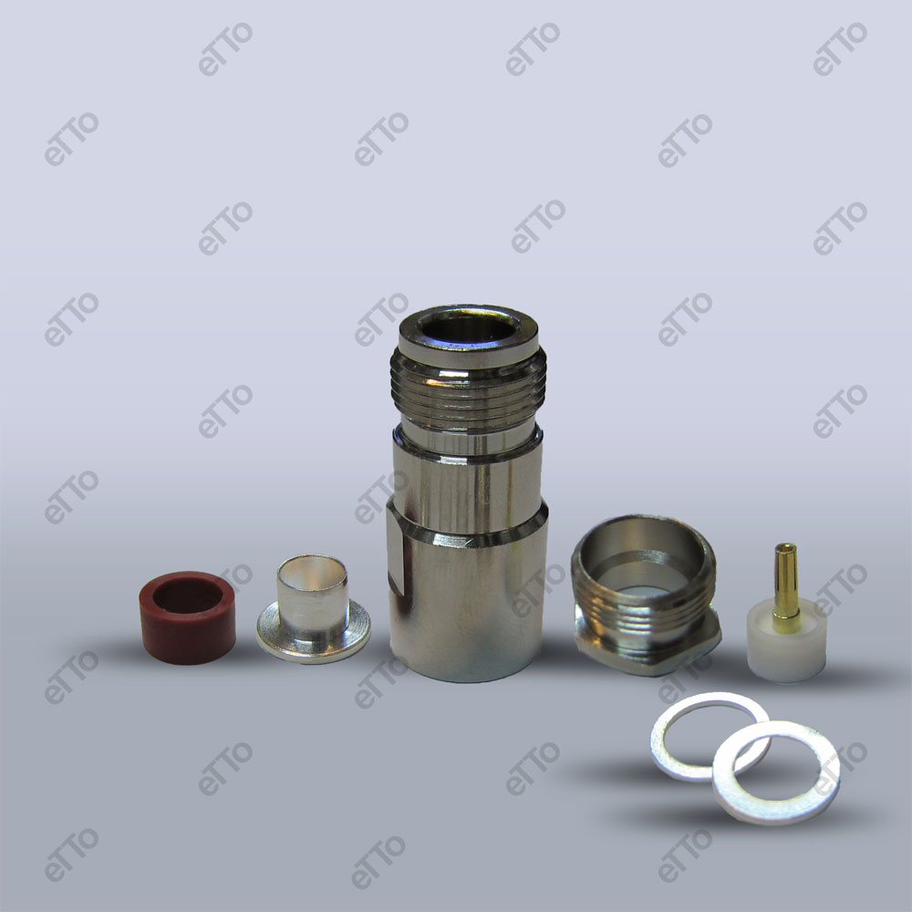کانکتور N-TYPE مادگی به کابل RG214 پیچی